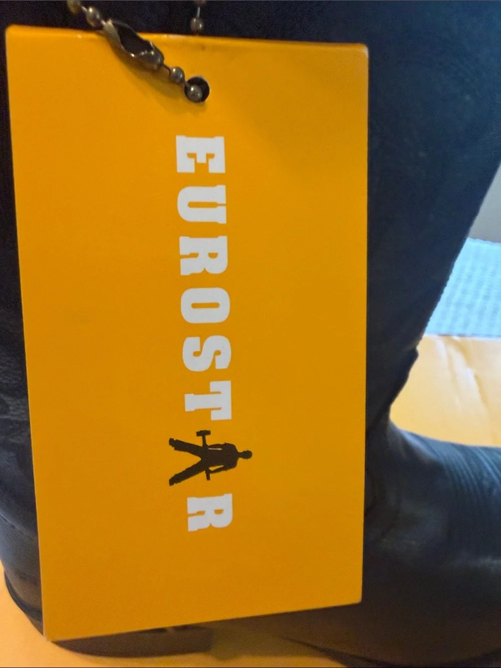 Eurostar Black Leather Pull-On work Boots